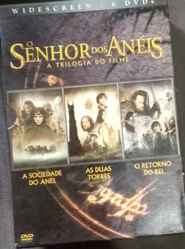 O senhor dos anéis a triologia do filme 6 dvs