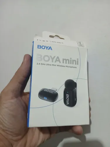 Microfone Lapela Boya Mini Lightning