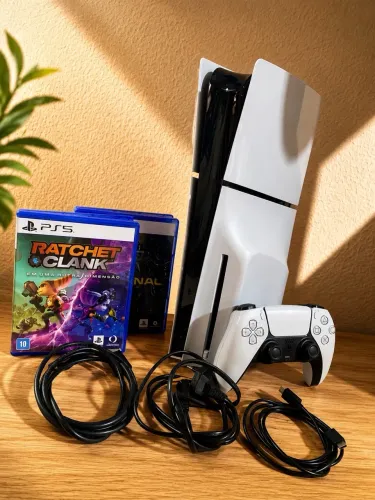 Ps5 Slim Midia Física Semi Novo 2 Jogos