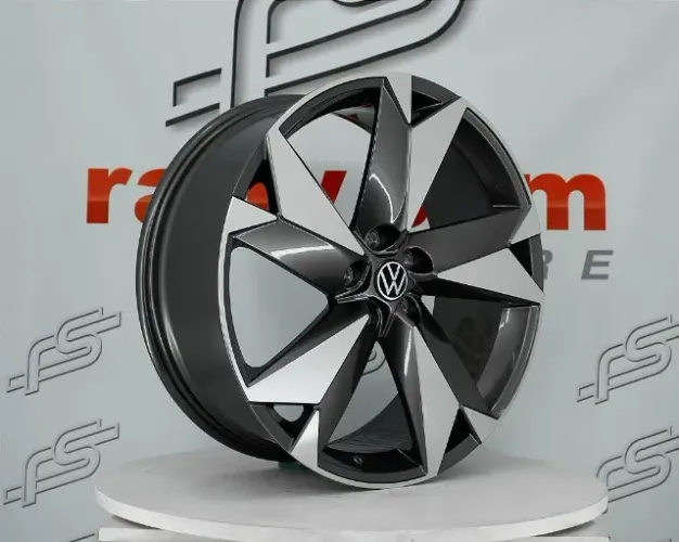 Roda VW  Aro: 20  Tala: 8  Furação: 5x112  Offset: 45  Cor/Acabamento: Grafite Diamantado 