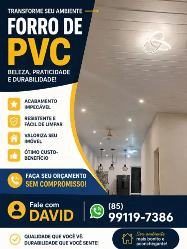 Forro de PVC Para Casa ou Empresa 