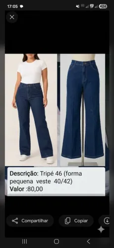 Calça feminina Tripé