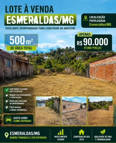 Sítio- lote 500m² OPORTUNIDADE 
