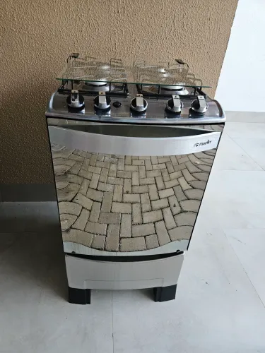 FOGÃO INOX 4 BOCAS