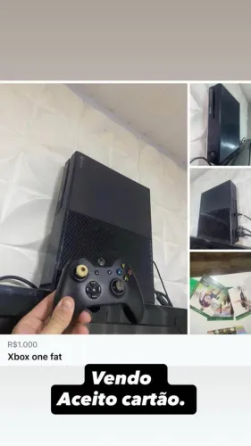 Xbox One Fat com Controle Original 