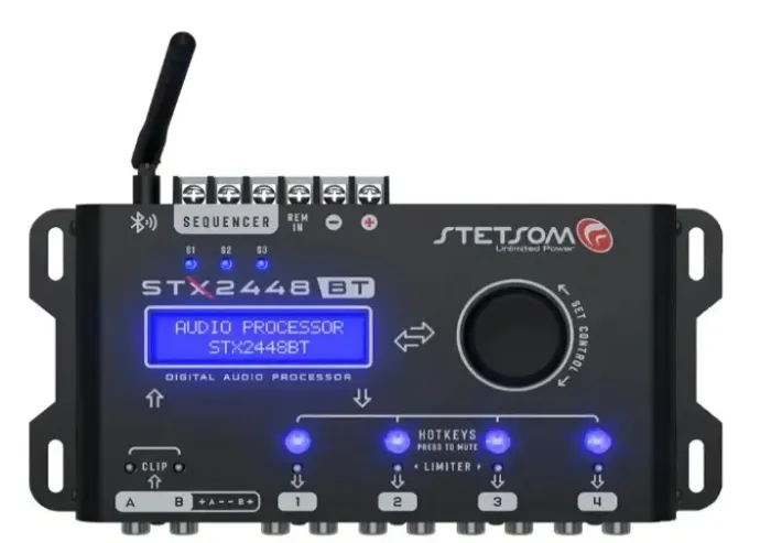 Crossover Dsp STX2448bt Processador Bluetooth novo garantia