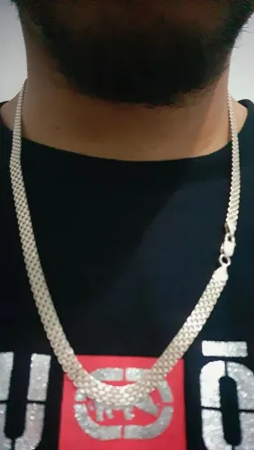 Cordão de prata 925 legítima 