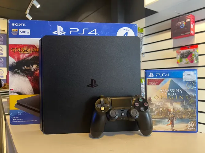 Ps4 slim Jogo de brinde Estado de novo com GARANTIA DE LOJA MEGA OPORTUNIDADE 