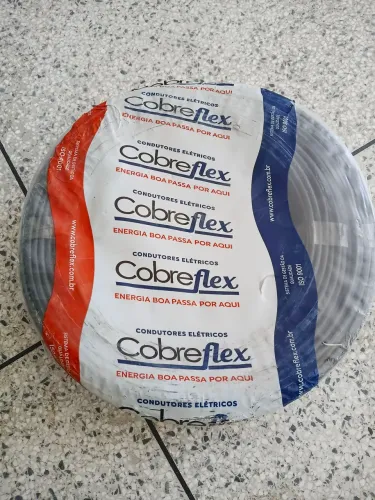 Cabo flexível 6mm rolo 100 mts