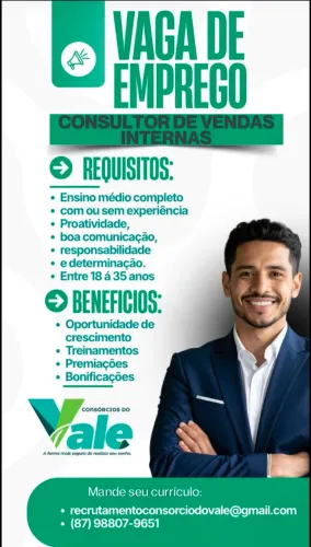CONSULTOR DE VENDAS INTERNOS