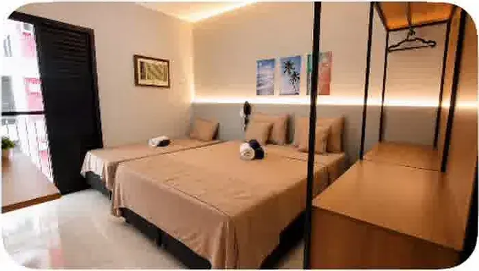Flat Palladium 36m² Mobiliado c/ Hidro | Centro São Vicente