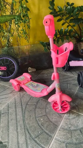 Patinete novo rosa