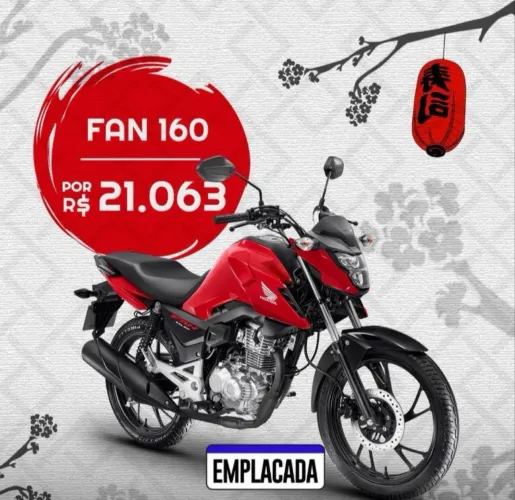 Fan 160 0km LOJA ASA MOTO CENTER - São Cristóvão Consultor Autorizado Honda - Yuri Tri