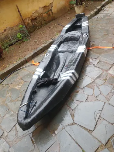 Caiaque de pesca com remo!
