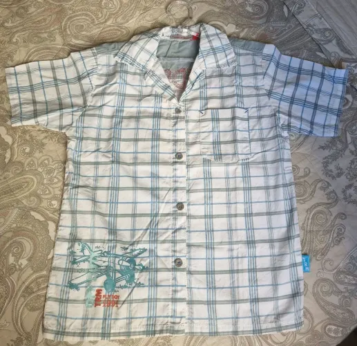 Camisa xadrez infantil tamanho 8 MARAVILHOSA 