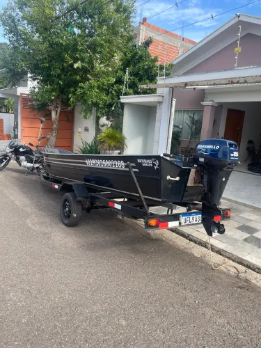 Barco de pesca conjunto completo