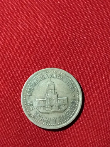 Moeda de 25 da Argentina 1992