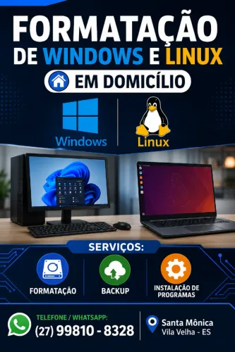 Formatação de computador e notebook