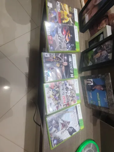 5 jogos originais de xbox 360 com CD