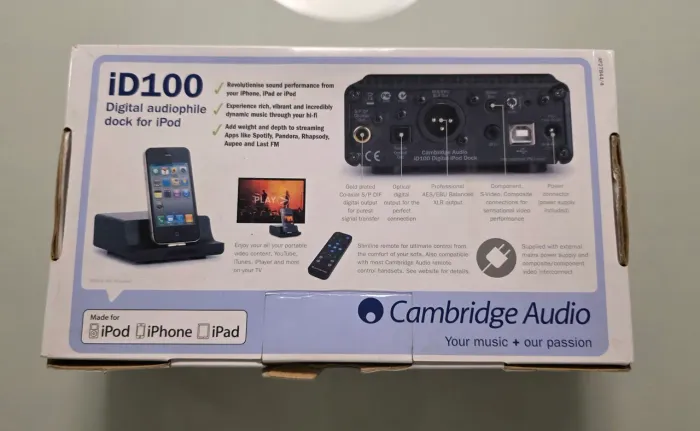 Cambridge audio ID100 dockstation 