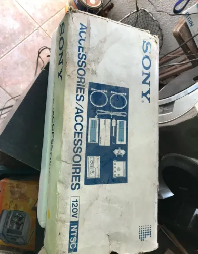 acessórios vintage para filmadora Sony Video 8 (como o modelo CCD-M8U)