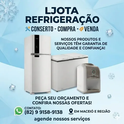 Conserto de geladeira, freezers e gelagua
