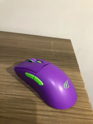 Mouse Gamer Havit MS966WB Roxo/Verde Wireless Bluetooth - Completo (LEIA A DESCRIÇÃO)