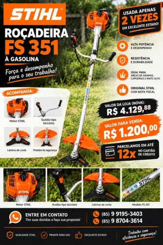 Vendo roçadeira stihl- FS 351