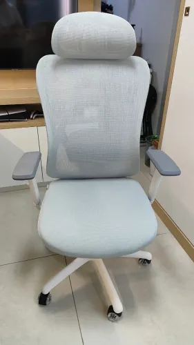 Cadeira Ergonômica Elements Samaia - Branco e Cinza