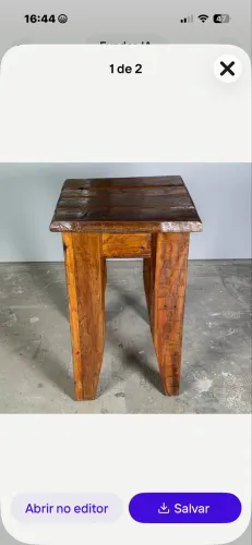 Banco banqueta banquinho de madeira demolição banquinho cozinha quarto jardim