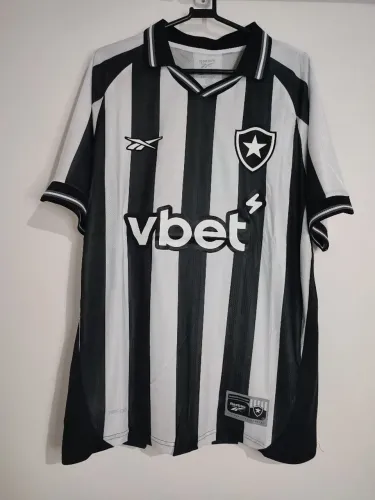 Camisa do Botafogo Listrada Masculina 2025/26 Camisa de Time Lançamento 2025