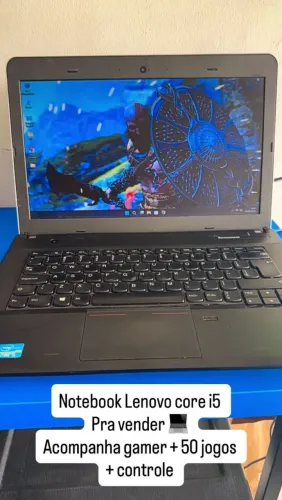Notebook Lenovo i5 com jogos 