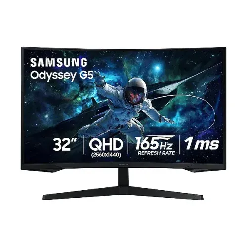 Monitor Samsung G5 Odyssey 32 Polegadas Curvo 2K QHD HDR 10 165Hz 1Ms (Novo)