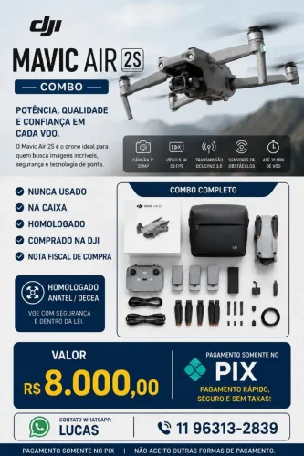 Drone DJi mavic air 2s