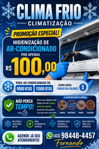 Higienização de ar condicionado