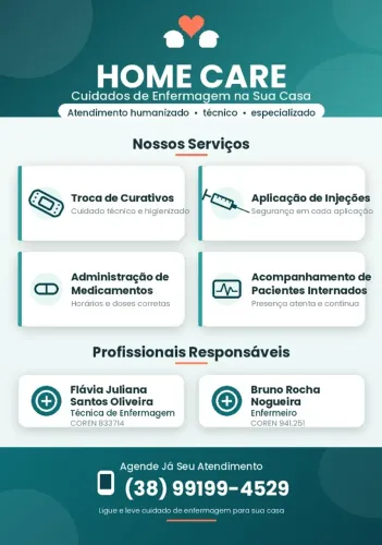 Serviços de Home Care de enfermagem