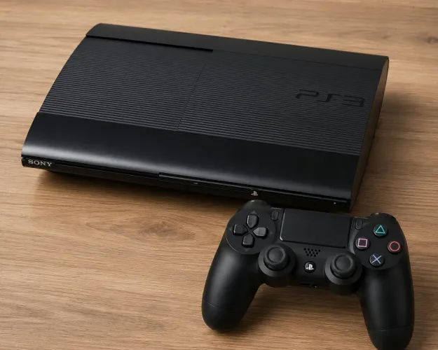 PS3 SUPER SLIM DESBLOQUEADO COM 1 CONTROLE