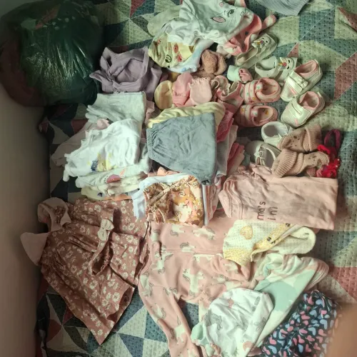 Roupa gestante e bebê feminino