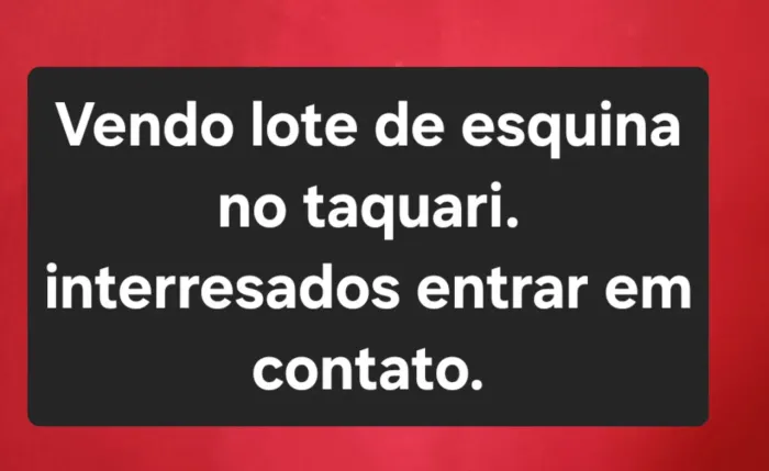 Vendo lote