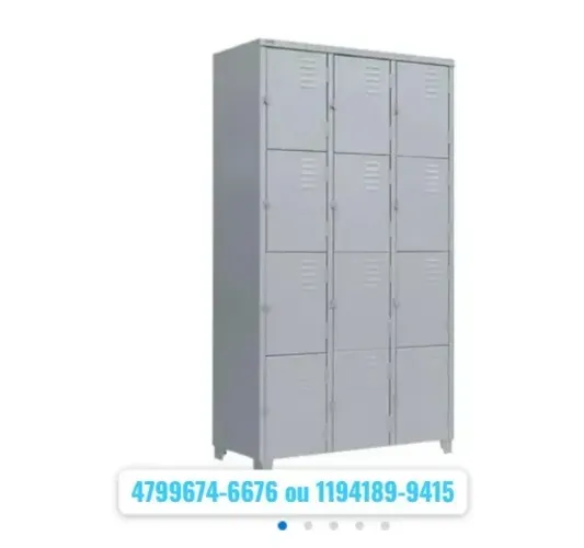 armário para vestiario com 12 portas pequenas
