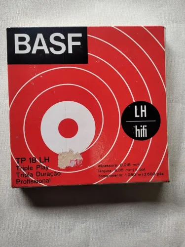 Fita Magnetica Da Marca BASF Para Gravador de Rolo