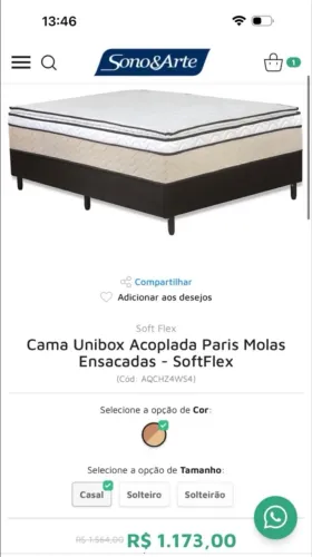 Vendo cama unibox a acoplada softFlex Cabeceira estofada pisa softflex