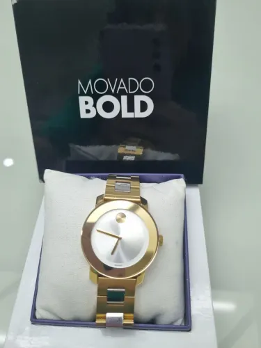 Relógio Feminino Movado Bold Ouro e Prata