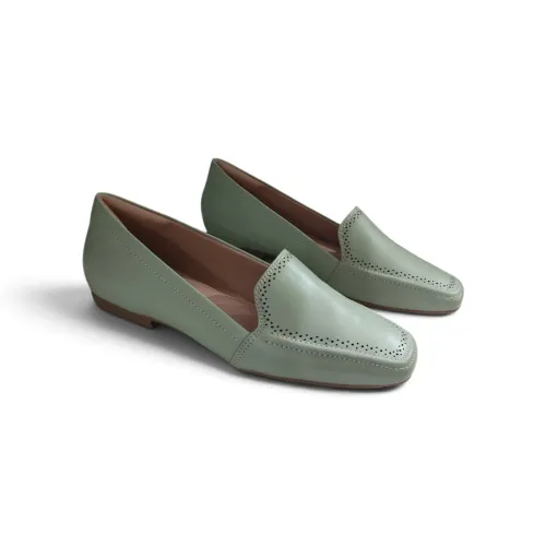Mocassim couro feminino