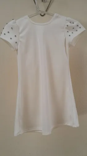 Vestido Infantil Off White