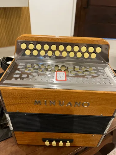 Sanfona 8 baixos minuano 