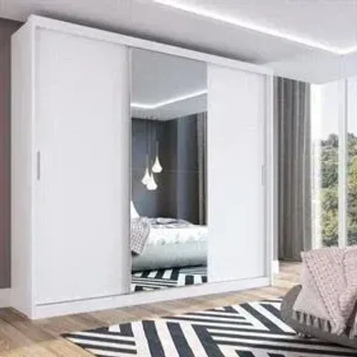 Guarda Roupa 3 Portas 4 Gavetas Com Espelho - (Oferta)!!