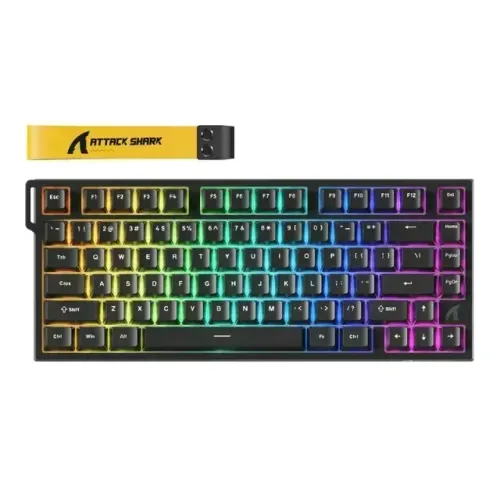 Teclado Gamer Attack Shark R82 HE Magnético Rapid Trigger 8000Hz 75% RGB - Foto 2