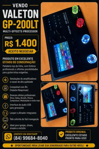 Pedaleira Gp200 LT (excelente estado)