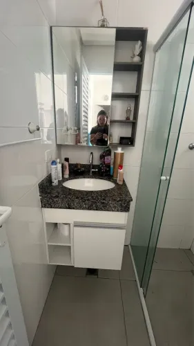 Espelho banheiro com nicho 